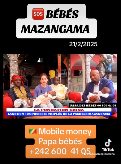 Solidarité pour nos bébé Mazangama du quartier Angola libre Bacongo